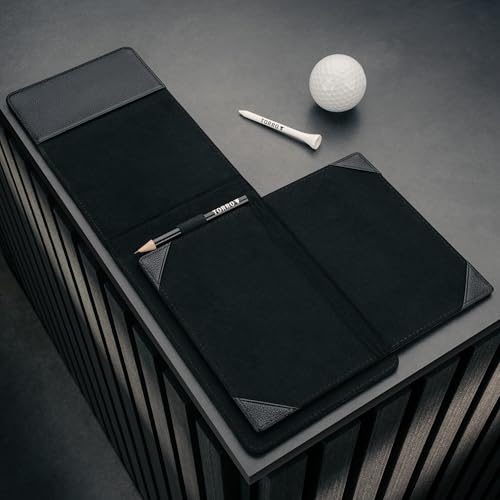 TORRO Porte-Carte de Score de Golf et Carnet de Parcours en Cuir Véritable - Maroquinerie de Luxe pour Golfeurs