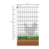 Filet de Volaille Non Électrifié 50m - Hauteur 1.2m - Clôture Invisible pour Jardin et Prairies
