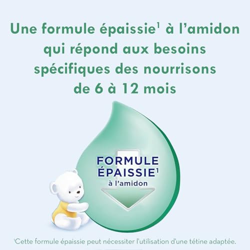 Laboratoire Gallia Galliagest Premium 2ème âge - Lait en poudre pour bébé dès 6 mois - Pack de 3 boîtes de 820g