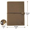Classeur Agenda A5 en Cuir Véritable - Journal Rechargeable 6 Anneaux avec Poches, Style Filofax, Idéal pour Professionnels et Créatifs