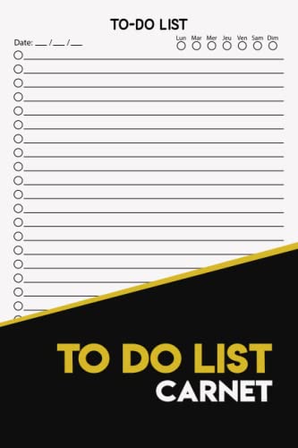 Carnet To Do List A5 : Organisez vos tâches quotidiennes et restez motivé