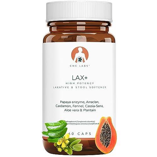 LAX+ Laxatif Puissant : Soulage Constipation, Ballonnements et Gaz avec Formule Végétale 7-en-1