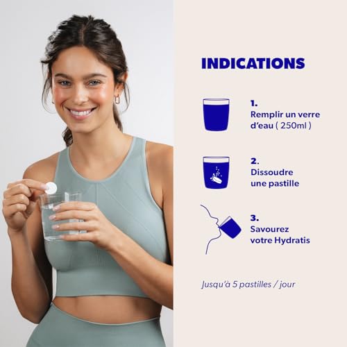 HYDRATIS - Kit Découverte Pastilles Électrolytes - Mix 3 Arômes pour Hydratation & Énergie