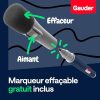 GAUDER Étiquettes Magnétiques Inscriptibles 75x25mm - Idéales pour Tableaux Kanban et Blanc