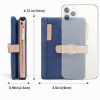REETEE Portefeuille Femme PU Cuir Porte Monnaie Petit Format, Porte-Chéquiers et Cartes - Bleu Foncé