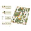 Carnet A5 Rigide Série Florence & Provence - 106 Pages Lignées, Fermeture Élastique, Pochette Arrière - Cactus Design