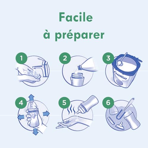 Laboratoire Gallia Galliagest Premium 2ème âge - Lait en poudre pour bébé dès 6 mois - Pack de 3 boîtes de 820g