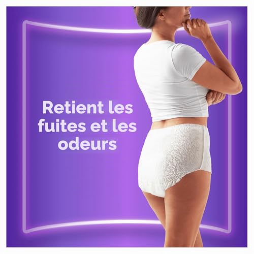 Always Discreet Culottes Incontinence Femme Taille L - 32 Unités + 6 Offertes - Protection Très Absorbante pour Fuites Urinaires Importantes et Post-Accouchement