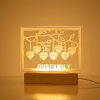 Veilleuse Arbre Généalogique Personnalisable - Cadeau Unique pour Maman et Grand-Mère