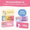 melu kids® Étiquettes Autocollantes Personnalisées - Créatures Magiques - Idéales pour Vêtements et Objets - Lavables en Machine - Sans Repassage