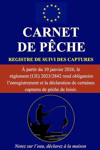 Carnet de Pêche : Registre de Suivi des Captures pour 100 Sorties - Notes sur Lieux, Météo, Espèces et Conditions