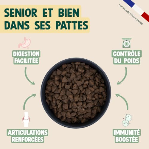 Franklin Croquettes Senior Dinde Sans Céréales Mono-protéine pour Chien 2.5kg