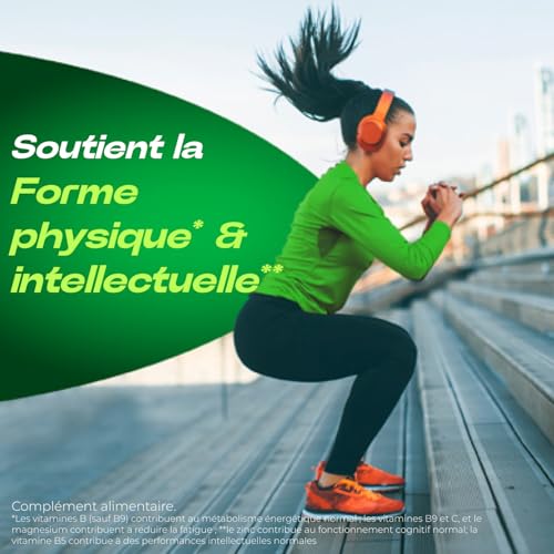 Berocca® Energie - Complément Alimentaire Multivitamines et Minéraux - Aide à Réduire la Fatigue - Vitamines B, C, Zinc, Magnésium - 2x40 Comprimés