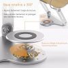 Support de Livre en Bois Réglable avec Rotation 360° - Idéal pour Recettes, iPad, Tablette et Documents