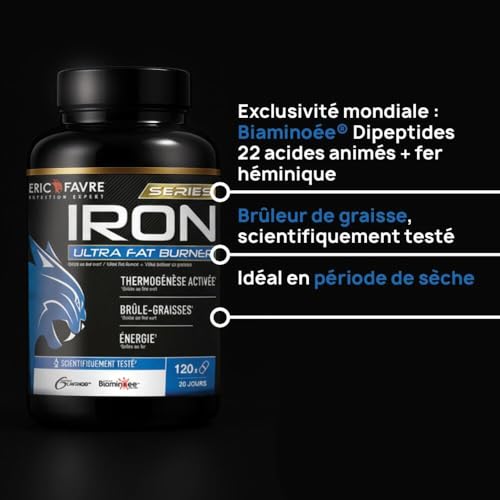 PACK Objectif Minceur BRULE GRAISSE IRON ULTRA FAT BURNER E.A.A + LIQUID BURNER Eric Favre