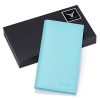 HISCOW Couverture de chéquier Minimaliste en Cuir Pleine Fleur Italien