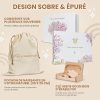 Livre de naissance bébé avec clé USB et pochon – Album photo souvenirs numérique et première tenue, idéal cadeau naissance fille et garçon