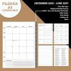Classeur Agenda A5 en Cuir Véritable - Journal Rechargeable 6 Anneaux avec Poches, Style Filofax, Idéal pour Professionnels et Créatifs