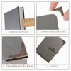 120 Protège-Coins Métalliques Vintage pour Livres, Albums et Scrapbooking - Or, Argent, Bronze, Or Rose