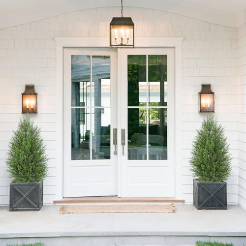 Lot de 2 Cyprès Artificiels 90cm - Décoration Intemporelle Intérieur/Extérieur