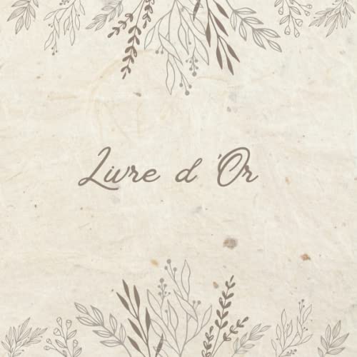 Livre d'Or Vintage Kraft pour Mariage, Anniversaire et Événements Spéciaux - 100 Pages Vierges pour Souvenirs Précieux