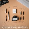 Wordsworth & Black Coffret Cadeau Stylo Plume Argenté Or : Calligraphie et Écriture de Luxe