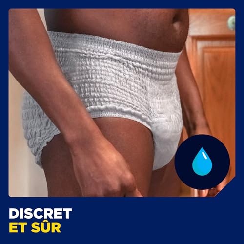 TENA Men Pants Active Fit Gris S/M - Sous-vêtements absorbants pour hommes