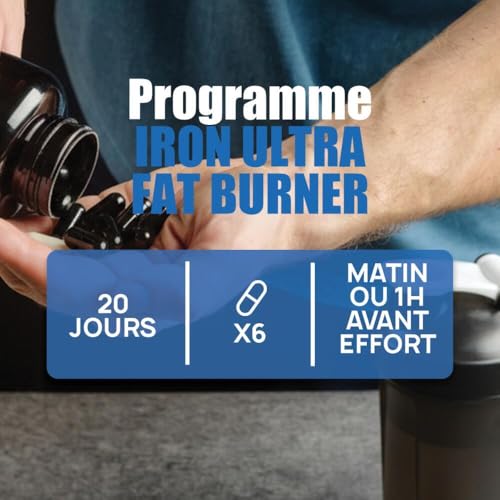 PACK Objectif Minceur BRULE GRAISSE IRON ULTRA FAT BURNER E.A.A + LIQUID BURNER Eric Favre
