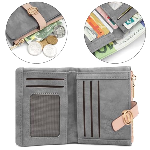 REETEE Portefeuille Femme PU Cuir Petit Format - Élégance et Praticité au Quotidien