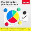 GAUDER Aimants Puissants Frigo et Tableau Blanc Magnétique - Lot de 12 pièces Multicolores (31 x 10 mm)