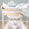 Roba Table à Langer Baignoire 2-en-1 Baby Pool avec Matelas Imperméable et Compartiments - Bois Naturel