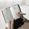 Carnet de Voyage en Cuir A5 Wanderings - Journal Rechargeable Fait Main, Idéal pour Écrivains et Voyageurs