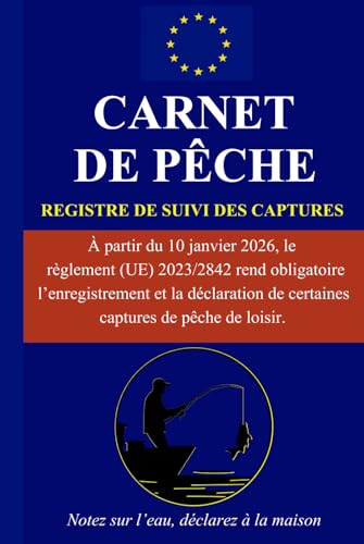 Carnet de Pêche : Registre de Suivi des Captures pour 100 Sorties - Notez Lieux, Météo, Espèces et Souvenirs