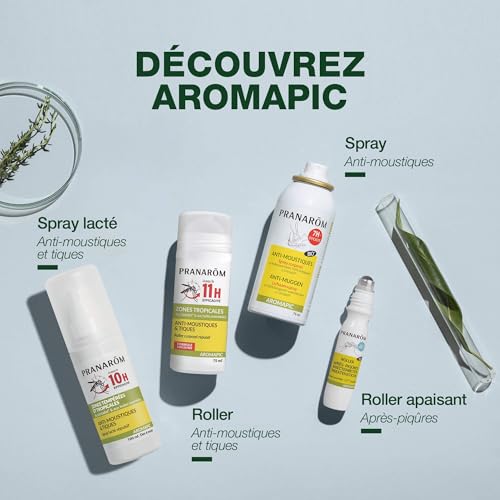 Pranarôm Aromapic Duo Roller Après-Piqûres Bio - Gel Apaisant et Rafraîchissant aux Huiles Essentielles