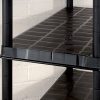 vidaXL Étagère de Rangement Polyvalente à 5 Niveaux en Plastique Noir 91,5 x 45,7 x 185 cm