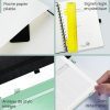 Agenda Semainier POPRUN A5 2026-2027 : Planificateur Vertical Scolaire 17 Mois, Couverture Rigide, Spirale, Règle-Signet, Papier 80g/m², Bleu Marine
