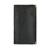 LOLUNA® Porte-chéquier Talon en Haut avec Étui Carte RFID - Portefeuille Compact en Cuir Noir