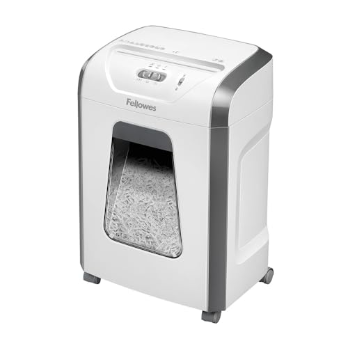 Fellowes Powershred FS-12C : Destructeur de Documents Personnel Coupe Croisée, Sécurité P4, 19L, 12 Feuilles