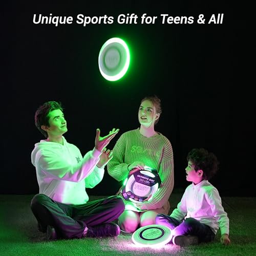 TOSY Disque Volant Lumineux RGB 175g - Cadeau Idéal pour Toutes Occasions