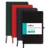 Carnet de Notes A5 WallDeca - Lot de 4 Cahiers Lignés, Couverture Rigide, Idéal pour Prise de Notes, Journaling et Projets - Noir, Vert, Rouge, Bleu