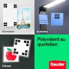 GAUDER Aimants Adhésifs Carrés - 250 Petits Aimants Autocollants pour Notes, Photos et Projets Créatifs - 10 x 10 x 2 mm
