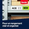 GAUDER Étiquettes Magnétiques Inscriptibles 75x25mm - Idéales pour Tableaux Kanban et Blanc