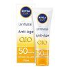 NIVEA SUN Crème UV Visage Anti-Âge Q10 FPS 50 - Protection Solaire UVA/UVB & Lumière Bleue - Prévient Le Vieillissement Cutané - 50 ml