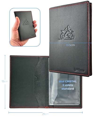 Ugozen Pochette Carte Grise Luxeo : Étui Chic et Pratique pour Vos Documents de Voiture