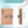 REETEE Portefeuille Femme PU Cuir Porte Monnaie Petit Format - Rose
