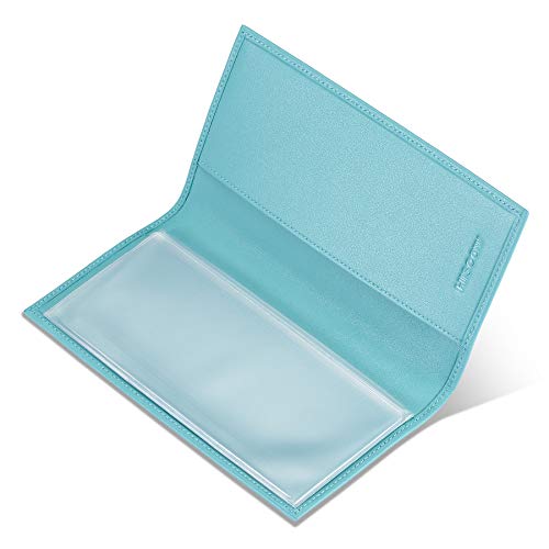 HISCOW Couverture de chéquier Minimaliste en Cuir Pleine Fleur Italien