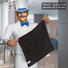 MR.SIGA 12 Chiffons Microfibre Ultra Doux Noir - Nettoyage Sans Rayures et Haute Absorption