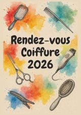 Carnet de Rendez-vous Coiffure 2026 : Agenda 1 Semaine sur 2 Pages, 7h-21h, Intervalles 15 Min, Format A4