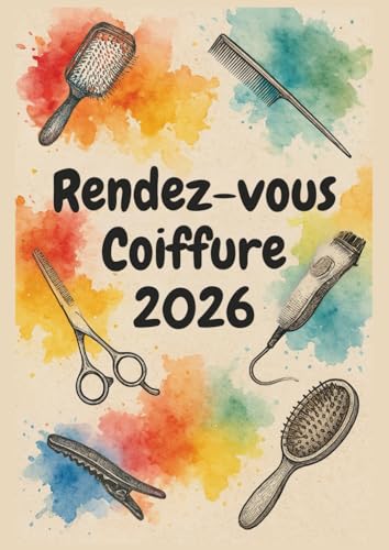 Carnet de Rendez-vous Coiffure 2026 : Agenda 1 Semaine sur 2 Pages, 7h-21h, Intervalles 15 Min, Format A4