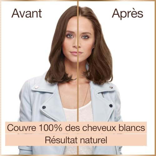 Garnier GOOD Coloration Permanente Sans Ammoniaque Châtain Très Clair Mocaccino 6.0 - 90% Ingrédients Naturels, Vegan, Beurre de Karité